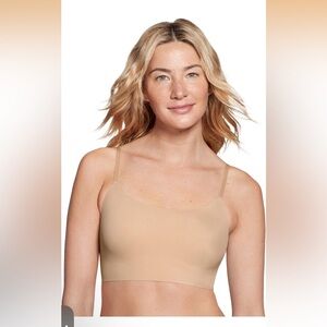True & Co. W’s Everybody Women's Adjustable Strap Scoop Neck Bra, size M